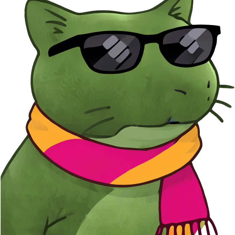 Cat with sunglasses emoji