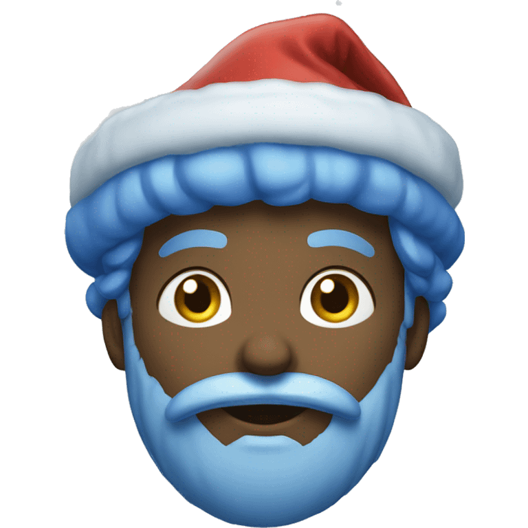 Blue christmas emoji