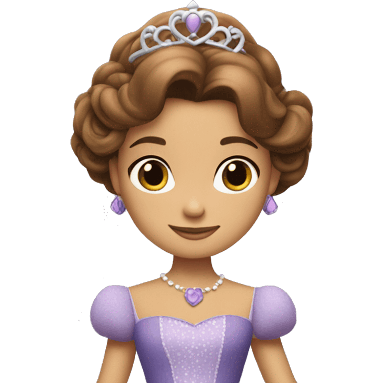 Sofia the first in a dress emoji