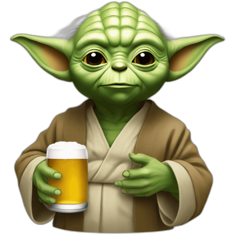 Yoda dring biere emoji