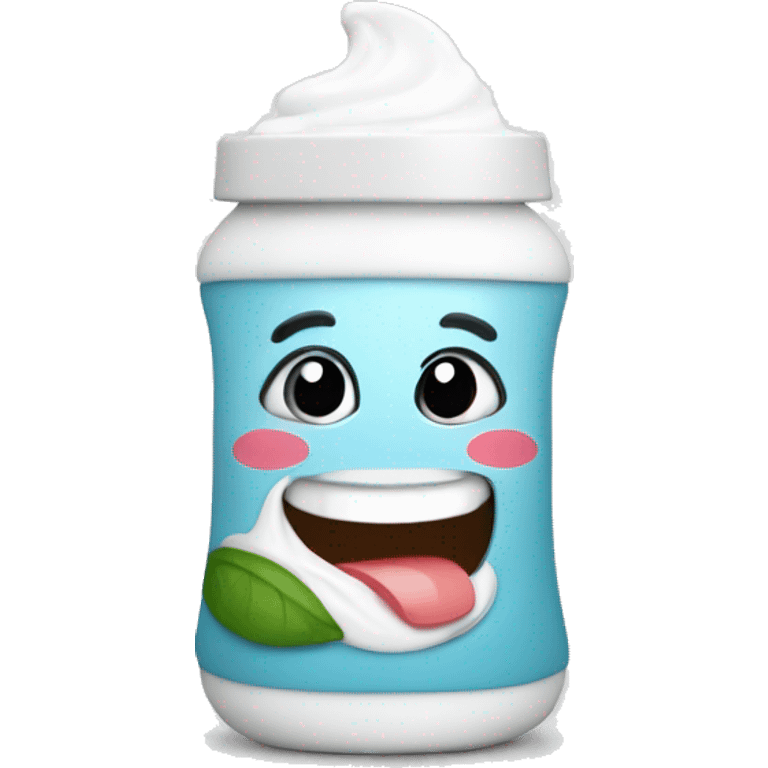 Squeezing yogurt bottle emoji