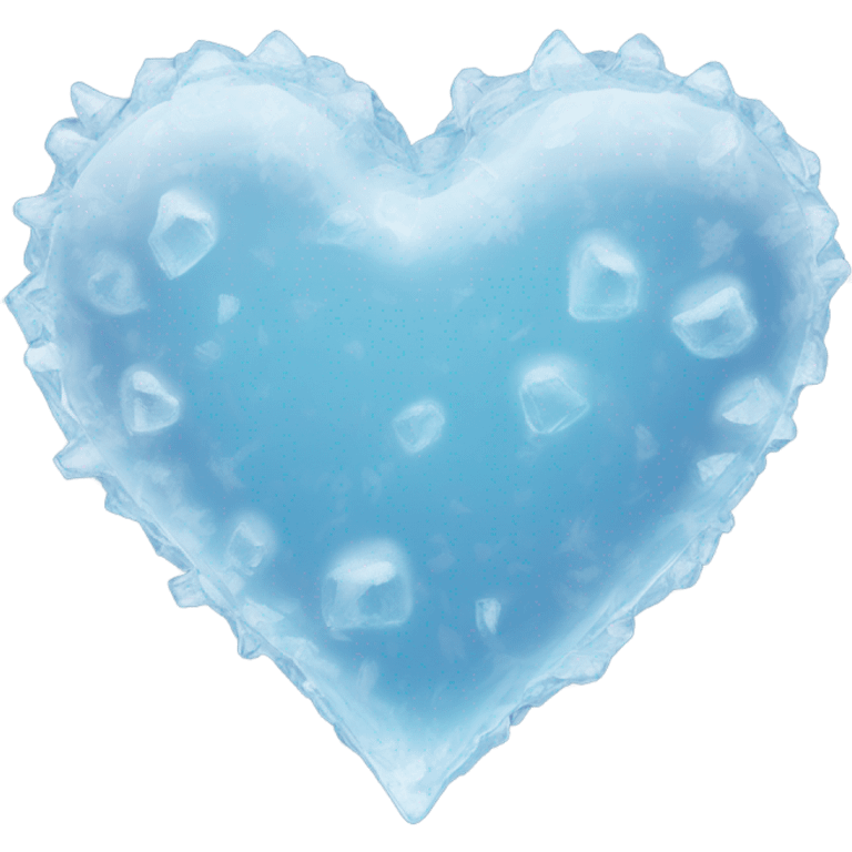 Ice heart emoji