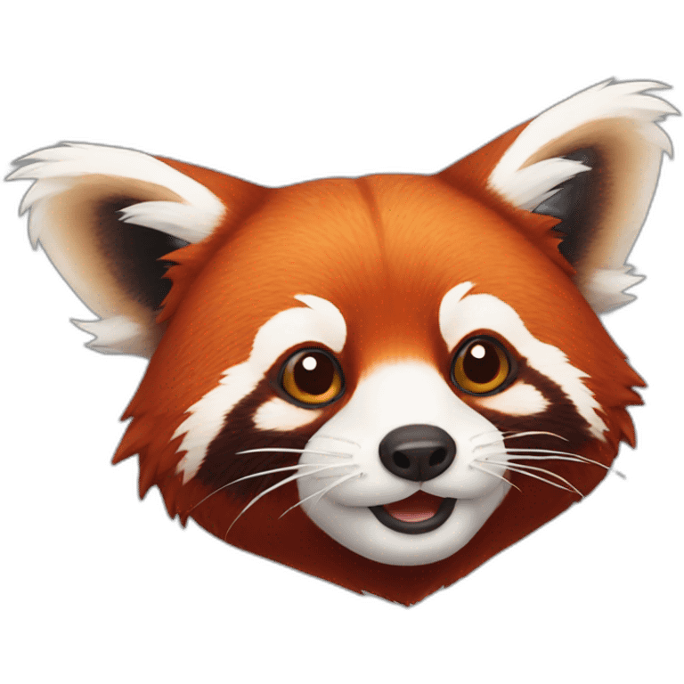 Head red panda  emoji