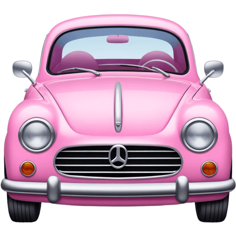 Pink car number 13 emoji