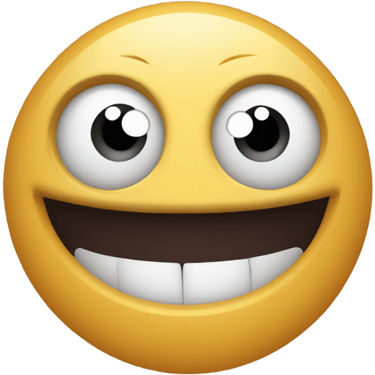 weird face on circle emoji emoji