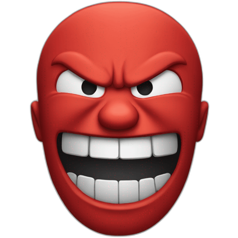 angry laugh in red face emoji