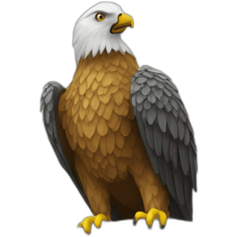 Aigle sur un arbre  emoji