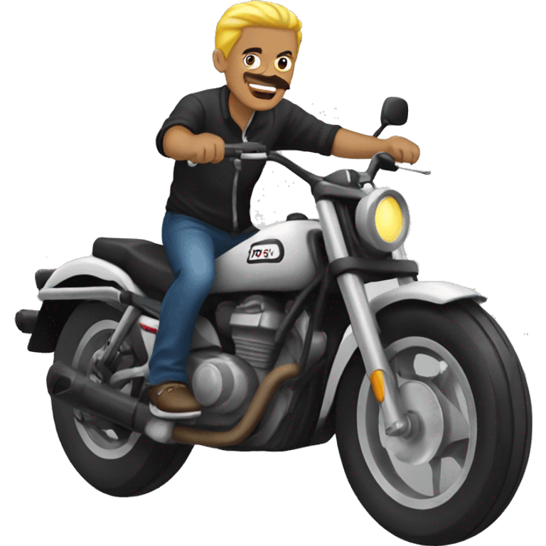 Locos por motos emoji