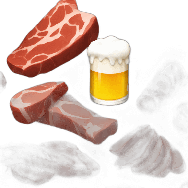 Beer and meats emoji