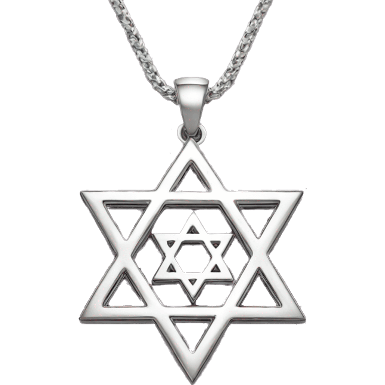 Star of david necklace emoji