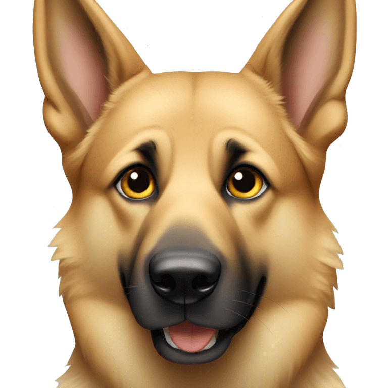 blonde german shepherd with white snout emoji