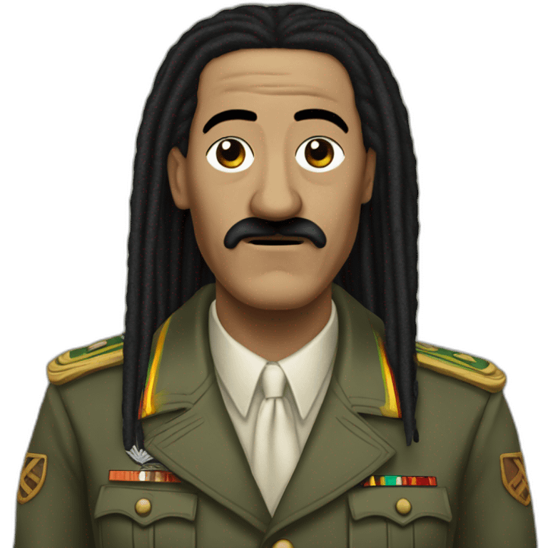 Adolf Hitler Bob Marley dreadlocks emoji