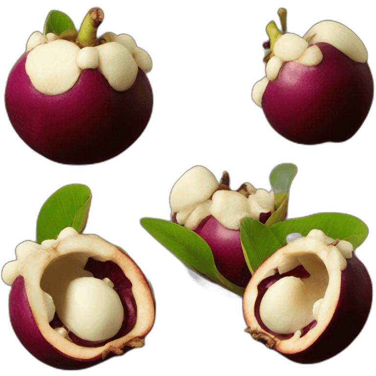 mangosteen fruit emoji