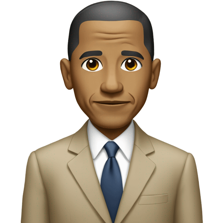 Obama in a beige suit  emoji