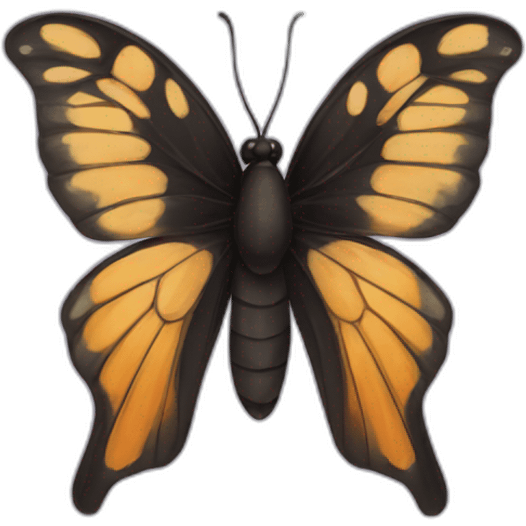 mariposa negra emoji