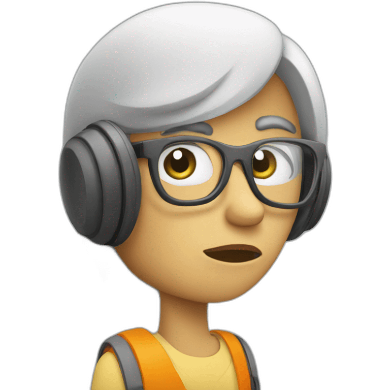 Bored teleoperator emoji