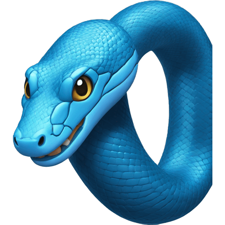 blue snake emoji