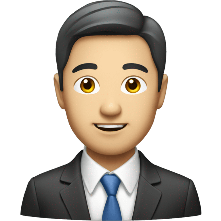 asian face businessman emoji