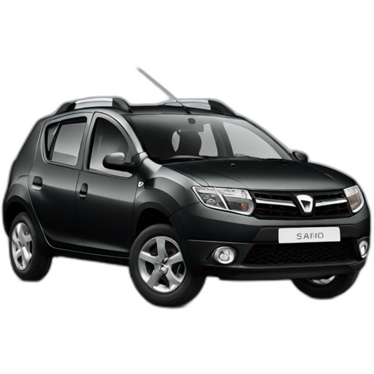 Dacia Sandero noire avant emoji