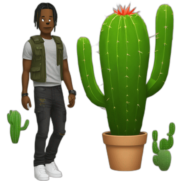 Travis Scott with cactus emoji