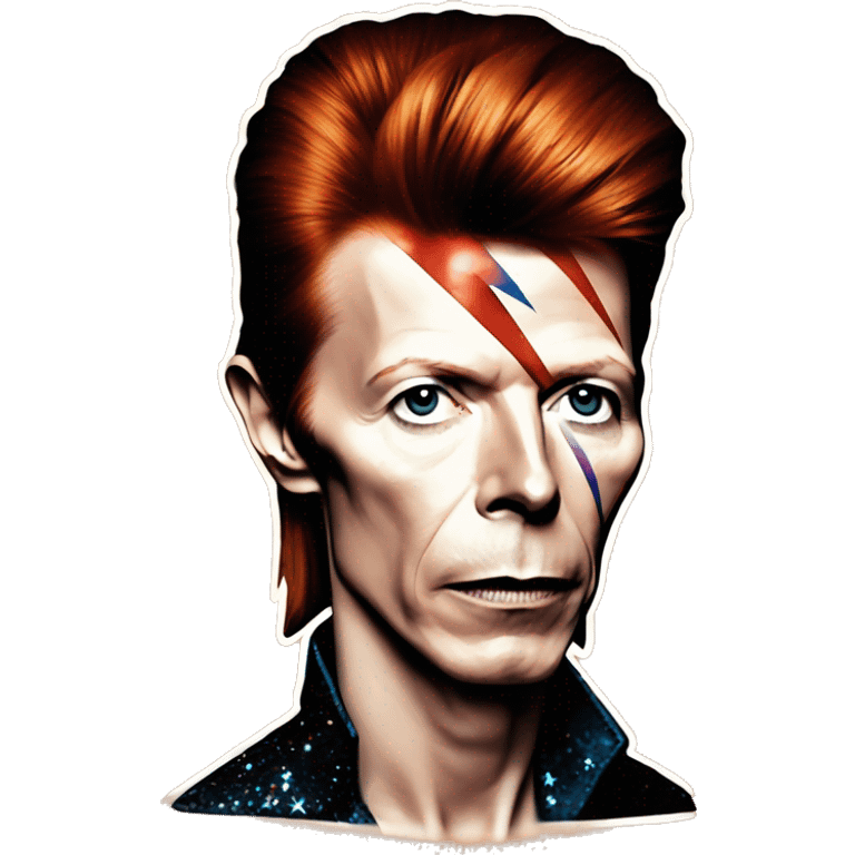 David bowie as Ziggy stardust emoji