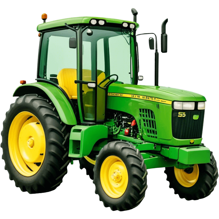 Tractor - John Deere 5055E (Model Year: 2021) (Iconic colour: Green with yellow) emoji