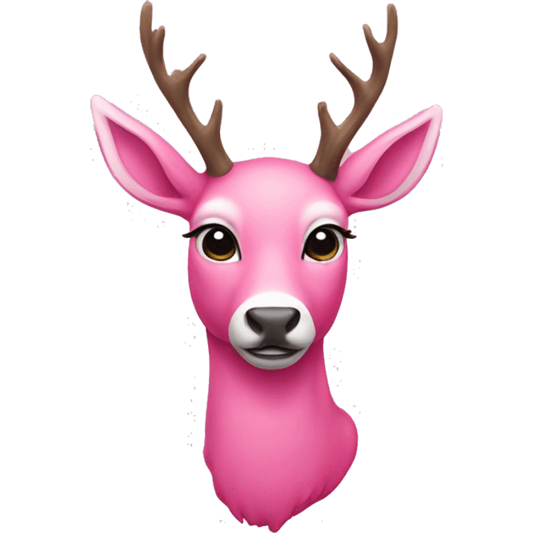 pink deer emoji