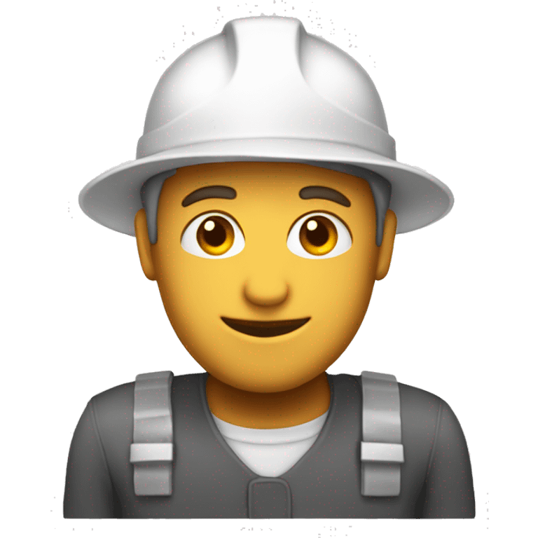 White engineer hat emoji