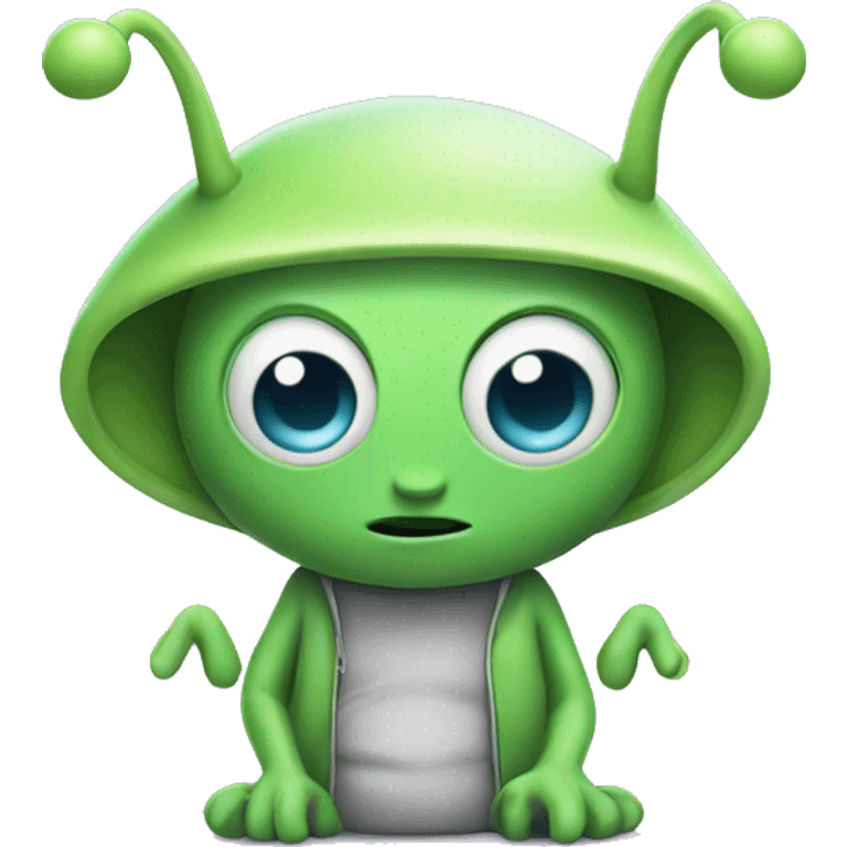 cute alien with antennas emoji