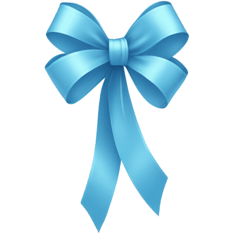 Light blue ribbons  emoji