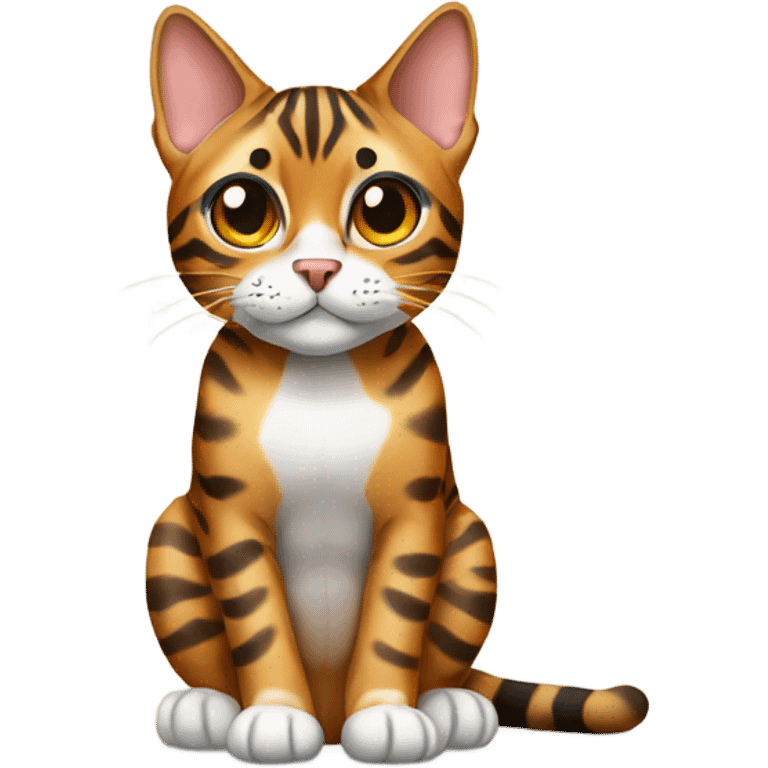 bengal cat sitting  emoji