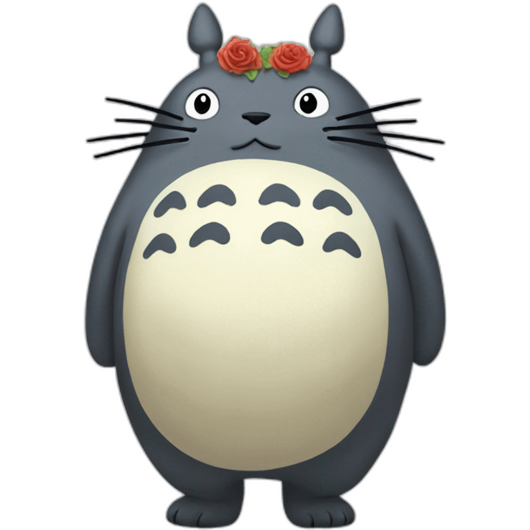 Totoro kissing trump emoji