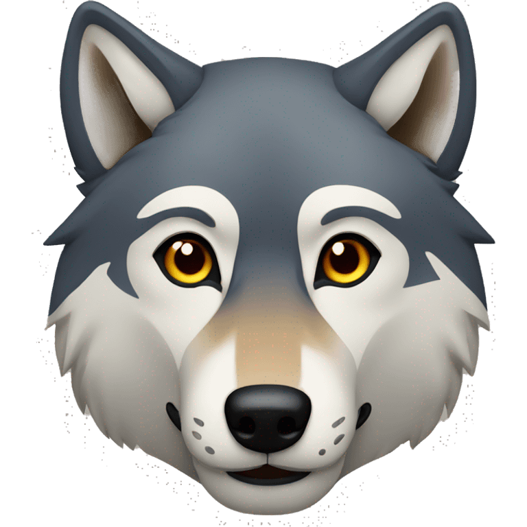 Wolf face from front emoji