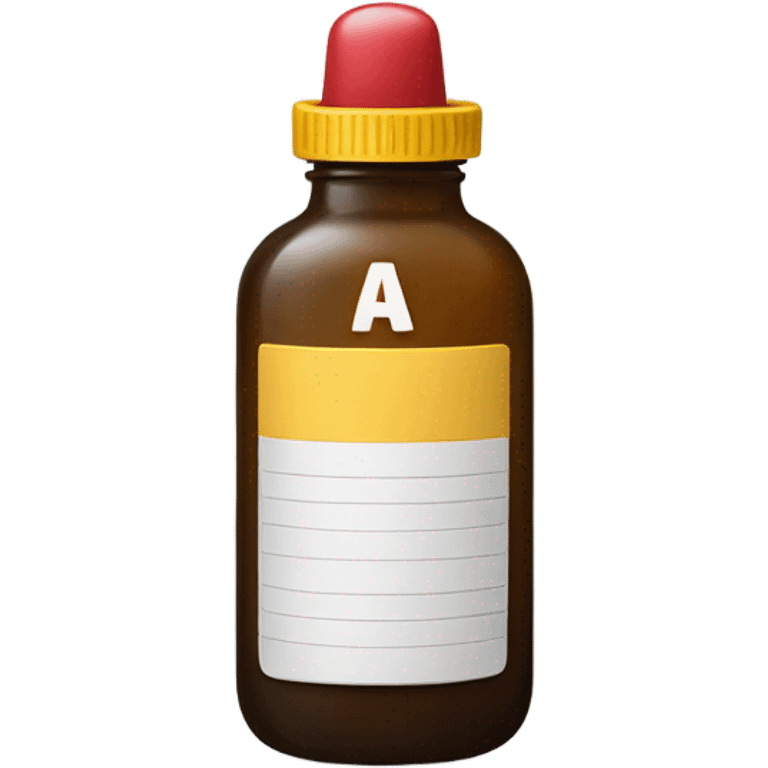 A bottle of pills wearing a hat  emoji