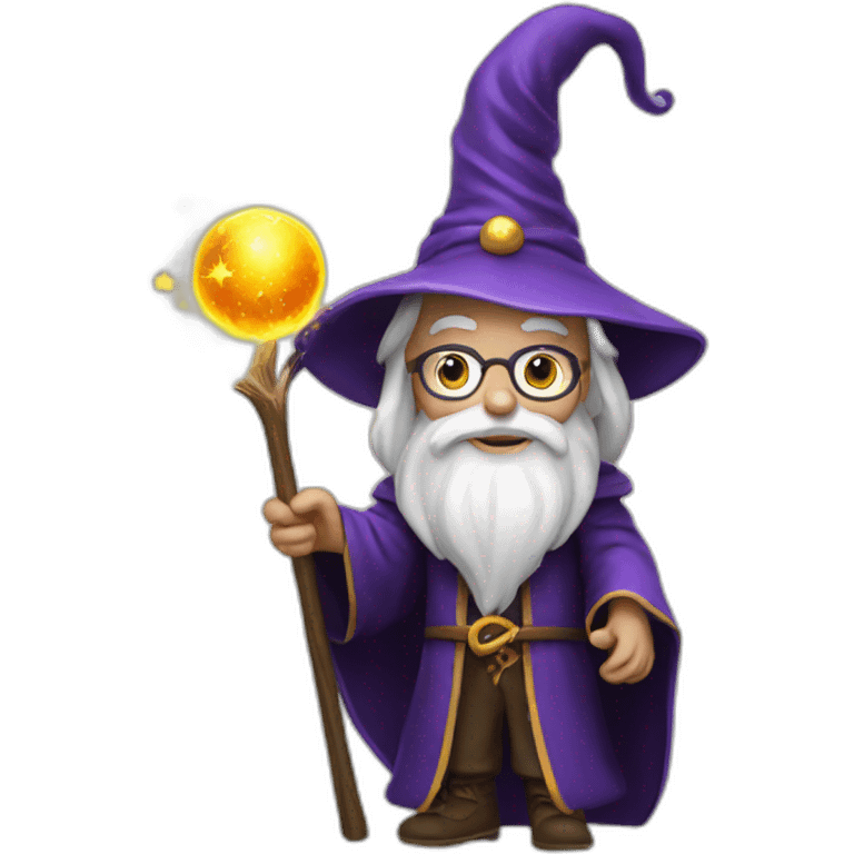 wizard making magic emoji