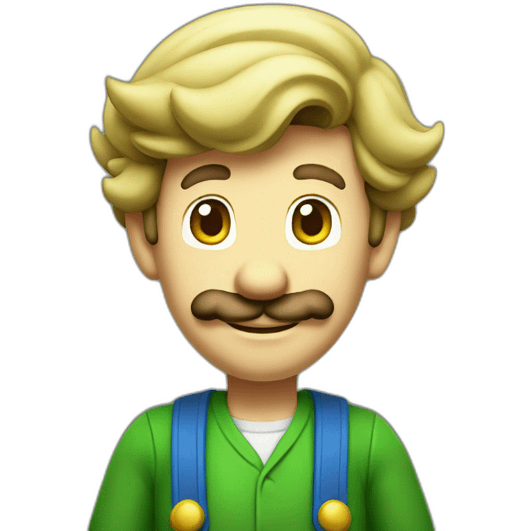 Luigi standing emoji