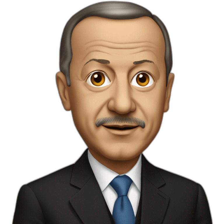 Dark skinned Recep Tayyip Erdogan emoji