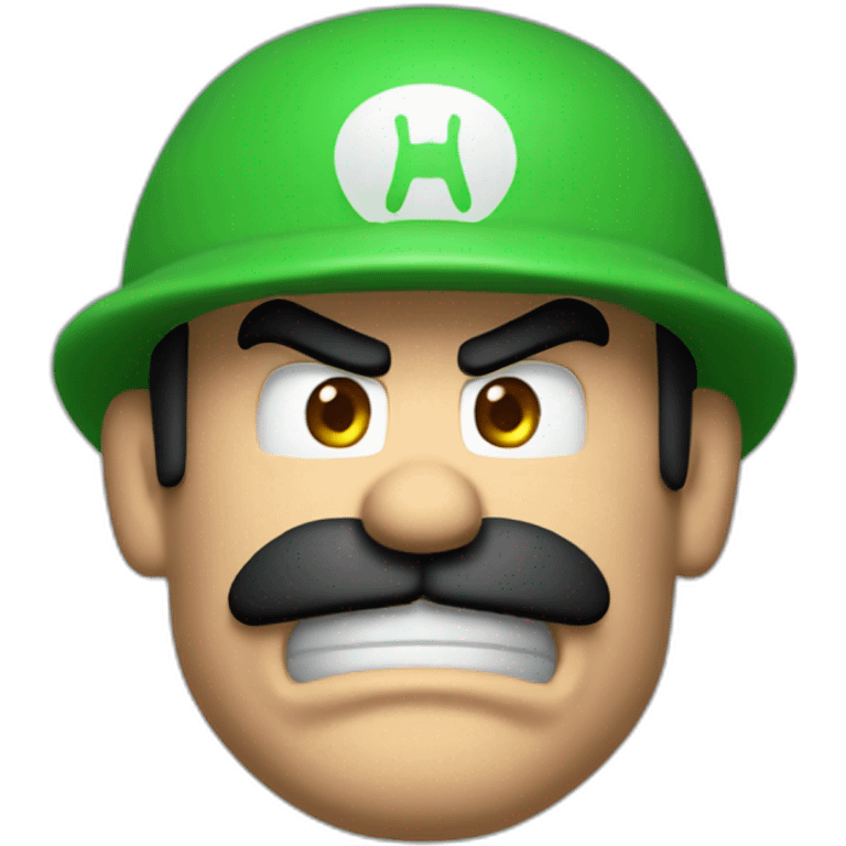 Luigi angry doomguy emoji