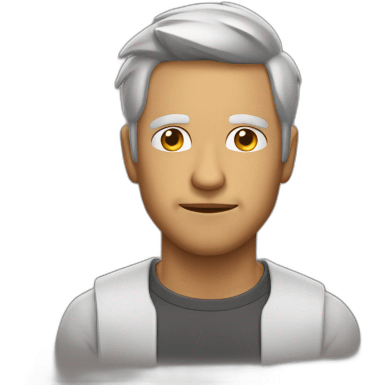 Hombre calvo sorprendido emoji