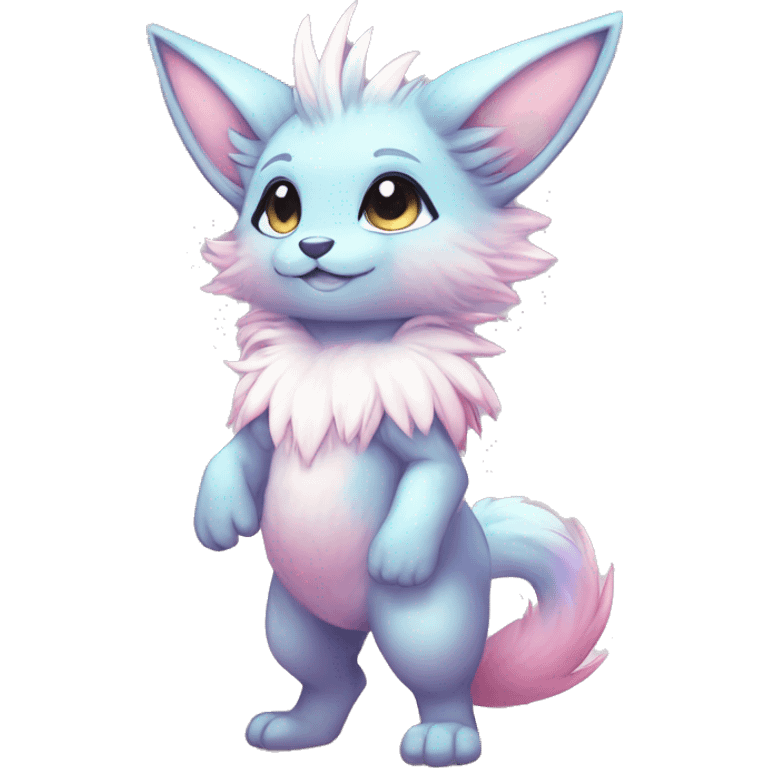 Anthro-Pastel-Gradient-Fur-Sona-Chibi-Shiny-Fakémon full body emoji