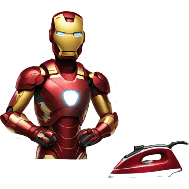 ironman ironing clothes emoji