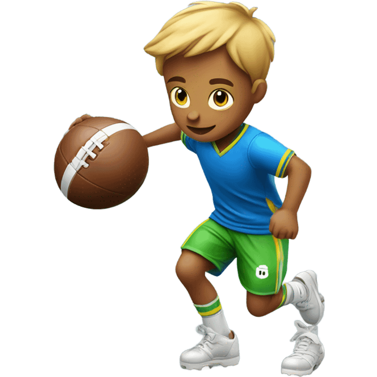 boy playing football  emoji