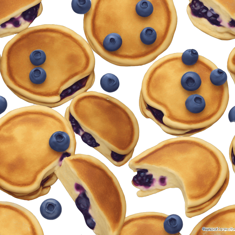 Blueberry pancakes  emoji