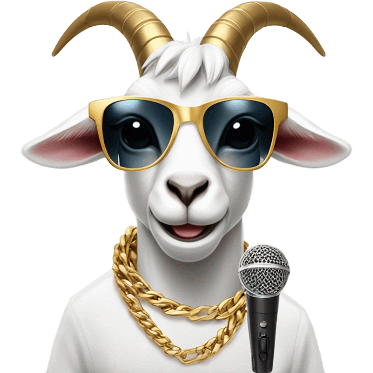 A Goat that makes rap emoji