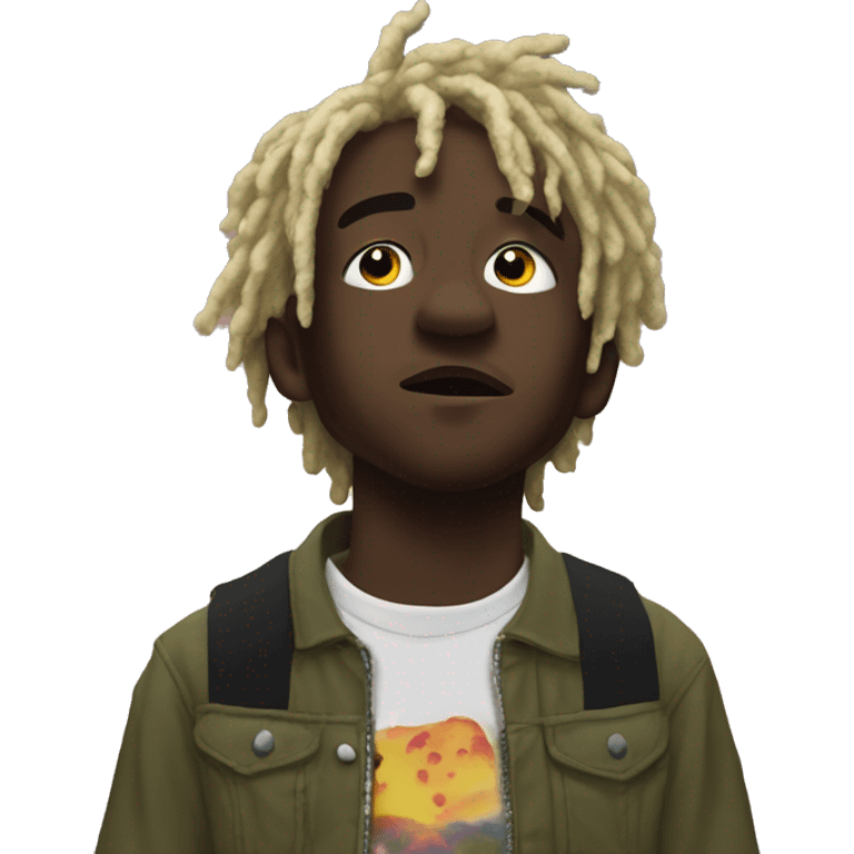 Lil uzi vert looking up to the sky emoji