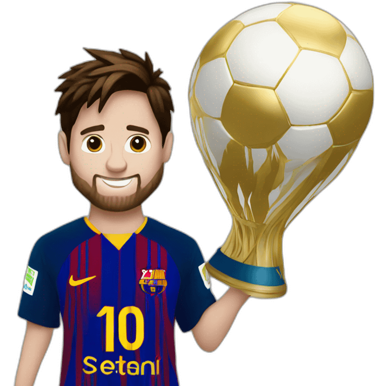 Messi with ballon or emoji