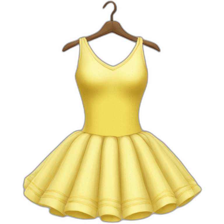 Chat robe ballet jaune emoji