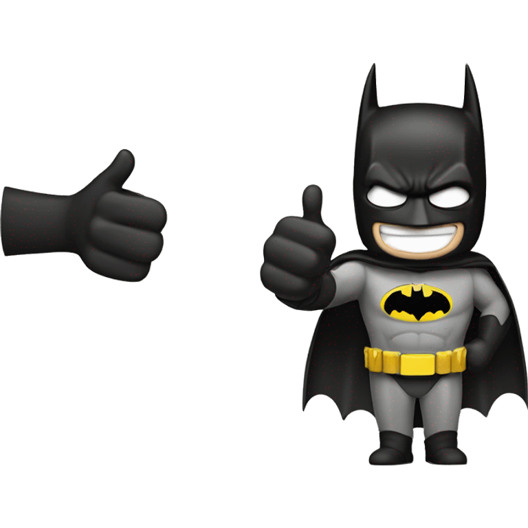 batman showing thumbs up emoji