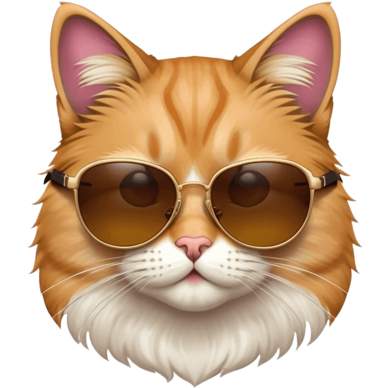 Cat wearing sunglasses emoji