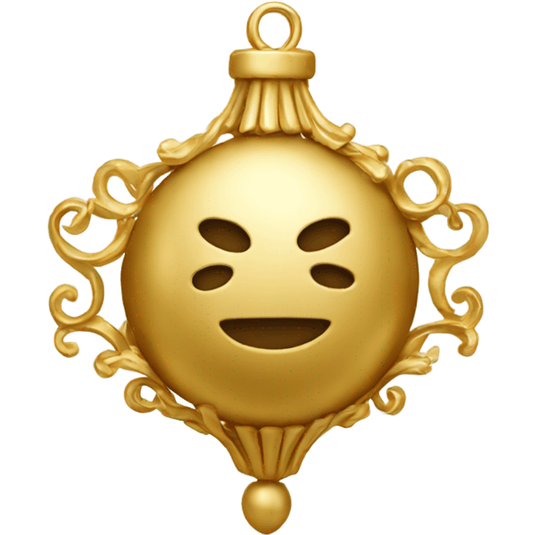 Gold ornament  emoji